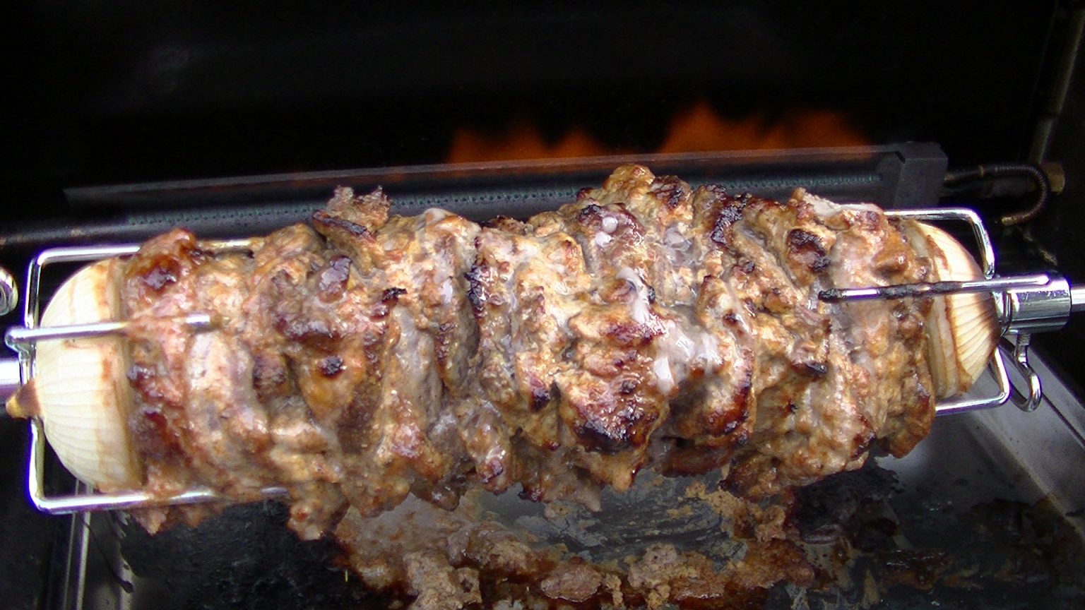 Klaus grillt » Gyros vom Spieß